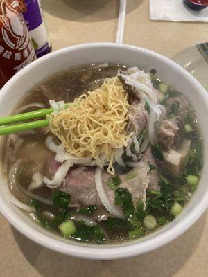 Pho dac biet with egg noodle