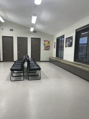 Inside waiting area