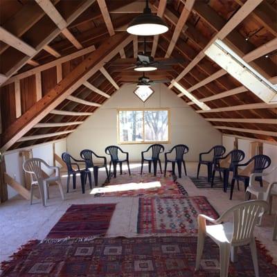 We're renovating our hay barn into a gathering space for artists, writers, yoga aficionados and all manner of workshops in general.