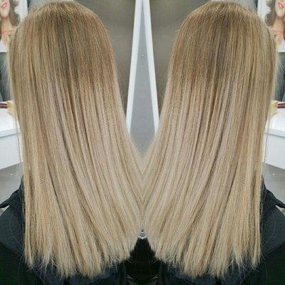 Bright balayage sombre