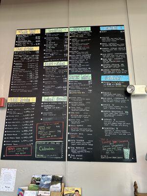 Changing menu, lots of options!