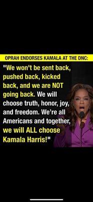 Independent Party Oprah knows right from wrong!