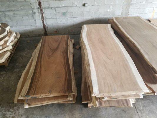 You select the slab you like, we finish your dream table, desk, end table.