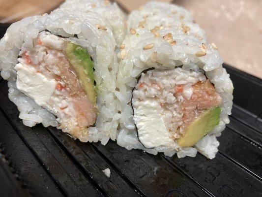 "Philadelphia roll" that contains krab, where on their menu, it does not list krab.