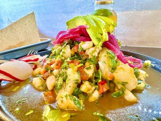 Ceviche de camarones