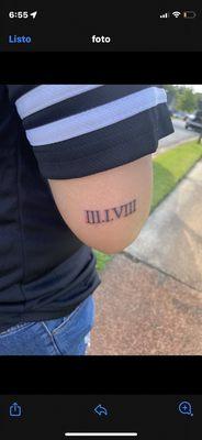 my sisters birthday in roman numerals