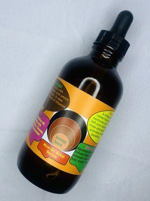 Rice oil scalp and hair growth serum