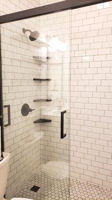 Second guest bath shower doors