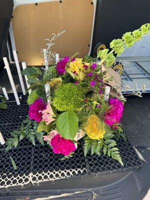 Photo sent by florist before delivery.