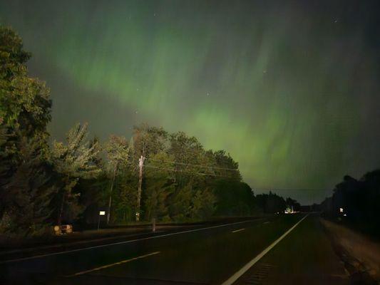 Northern lights seen from the motel!