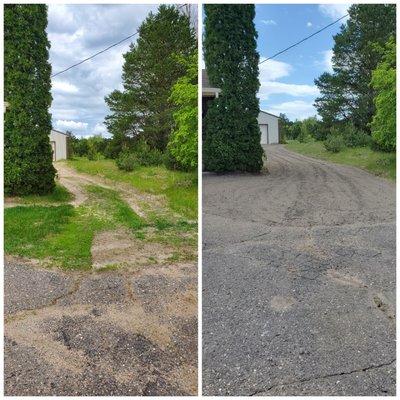 Gravel driveway installation