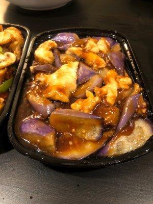 Eggplant and chicken