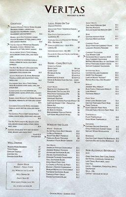 Cocktail Menu