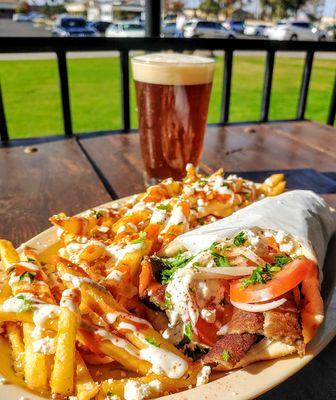 Chicago gyros and spicy feta fries, um yessss please!