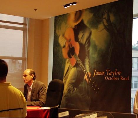 Promotional Banner for James Taylor/Sony music