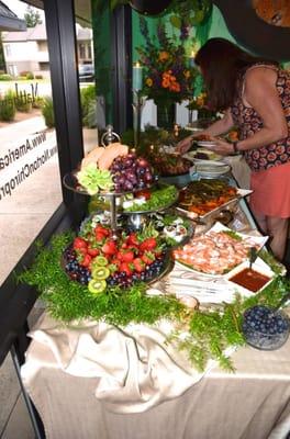 Amazing food displayed by ELE (Extraordinary Life Events)-(Tuly Michailides-owne)-at our April 8th celebration.