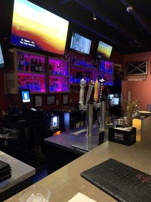 The bar area.