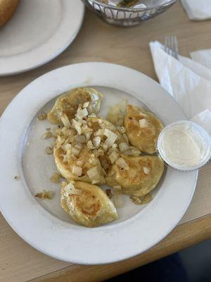 Pierogi added onions