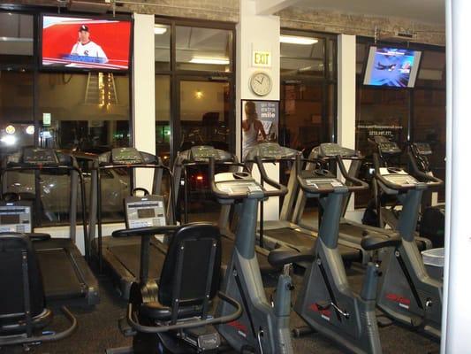 Everyone loves working out while watching the news or following your favorite sports team... right? Anyone? Bueller? Bueller?