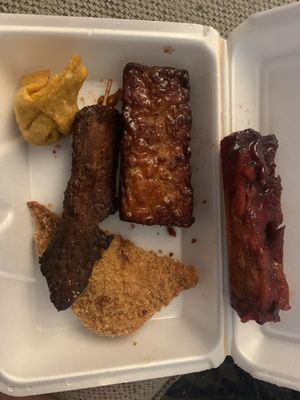 Half of a pu pu platter