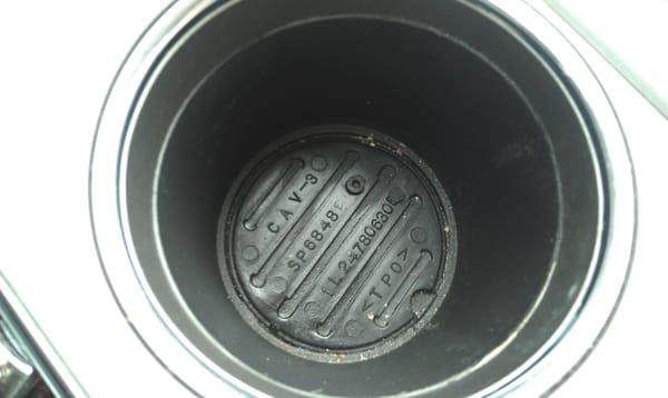 This is probably the first place we all look to gauge a car wash- the cup holder. This shows left over Armour All and crumbs.