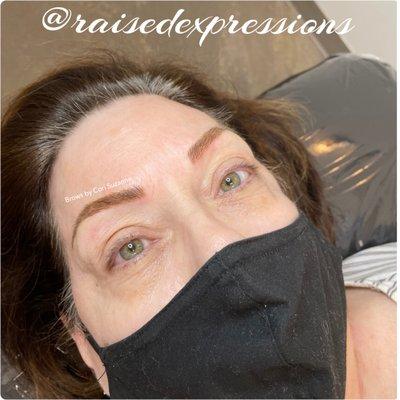 Brows can take years off your face! Beautiful transformation!