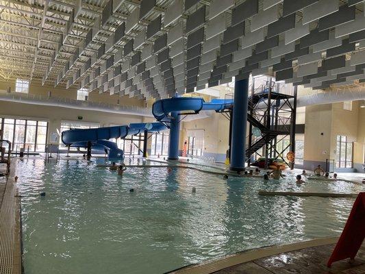 Cool slide, although rarely open since requires 4 lifeguards to open it