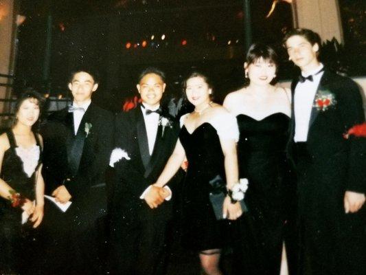 TBT - George Washington High School prom!  My friend won prom Queen, didn't hold a grudge ...whatevs. ;)