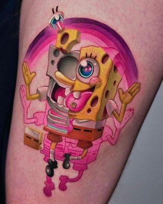 Spongebob tattoo