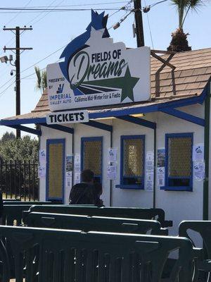 Ticket stand.