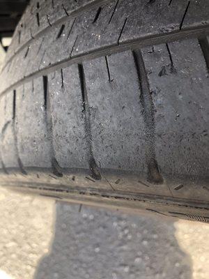 Front driver tire