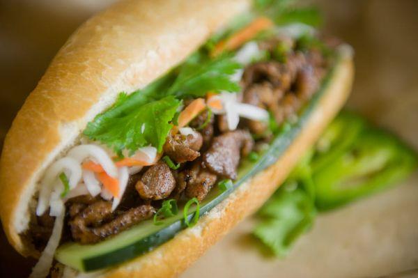 Honey Grilled Pork Banh Mi