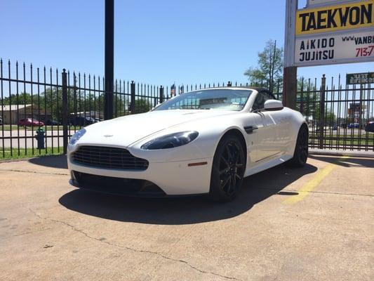 Aston Martin in lot