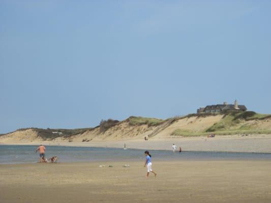 Beach along the trail