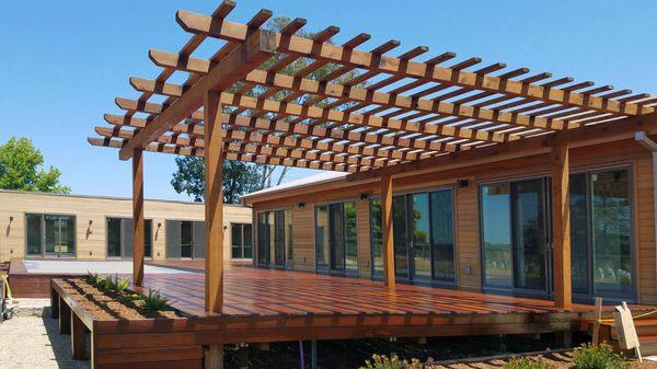 IronWood Ipe Deck and Redwood Patio Cover in Napa, CA