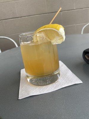 Apple cider whiskey sour