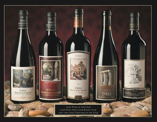 Côte Bonneville has been named a Rising Star Winery by the Wine Spectator.