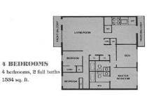 Four bedroom floor plan