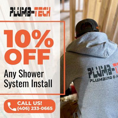 shower install promo