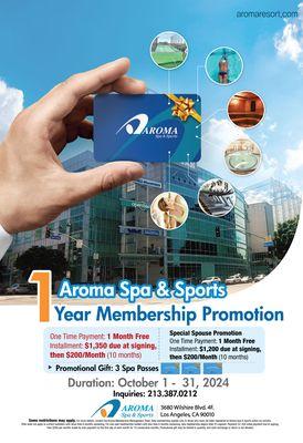 Aroma Spa & Sports Membership Event