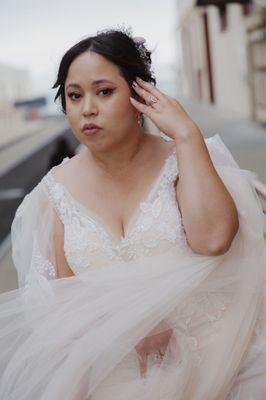 Carole made a lovely tulle border on my neckline. Photo by Heidi Peinthor