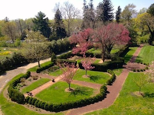 Sundial Garden and Great Lawn, one of our many ceremony sites on the property.