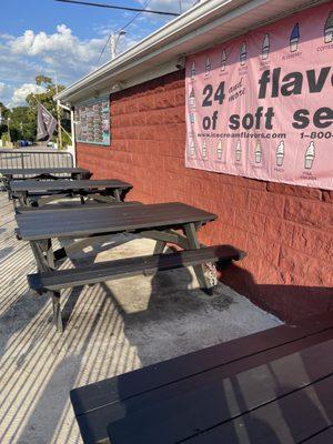 Picnic tables