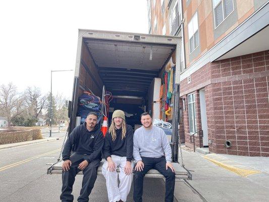 Our trucks have both lift gates and loading ramps