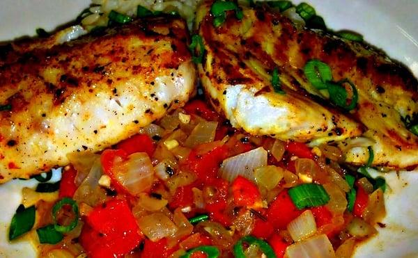 Lemon Pepper Cod with vegetable medley just for Easter Weekend!