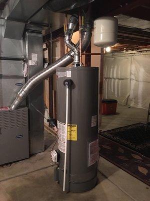 New hot water heater installation in less than 24 hours!