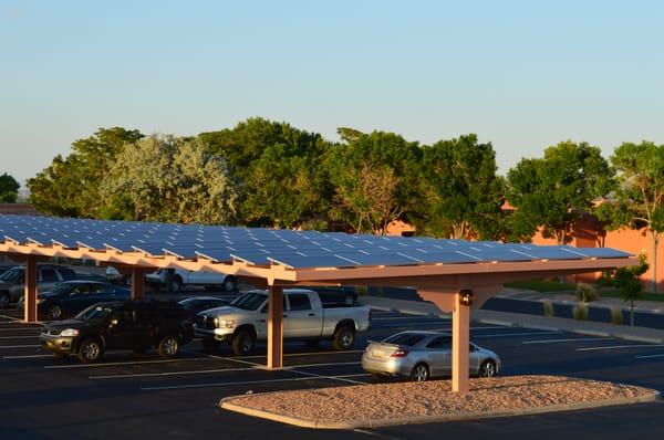 Commercial Solar Carport Install - Bernalillo, New Mexico