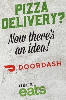 Pizza delivery DoorDash & UberEats