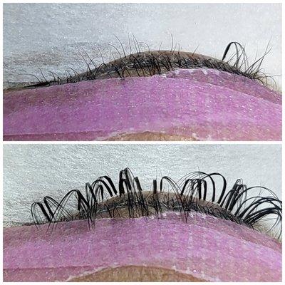 Light set of volume lash extensions for this mature lashes