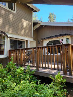 Silver Pines Village has the feel of a Bed and Breakfast as compared to the rustic Lodge